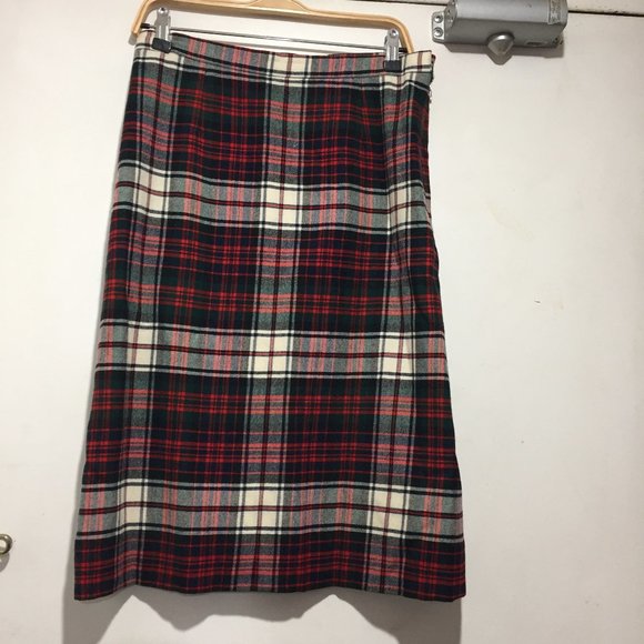 VINTAGE THE HIGHLAND HOUSE OF LAWRIE WOOL SKIRT SIZE 32 - Picture 2 of 7